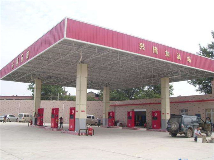 江油加油站钢结构网架案例9